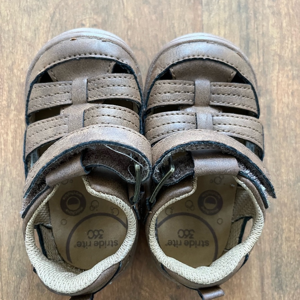Stride Rite Tan Kids Sandals